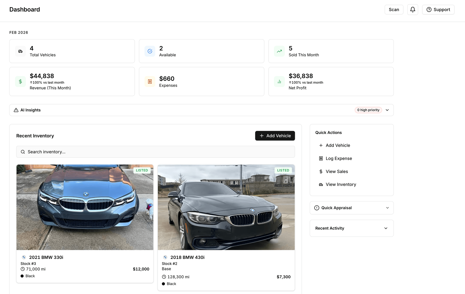 Dealer-OS Dashboard